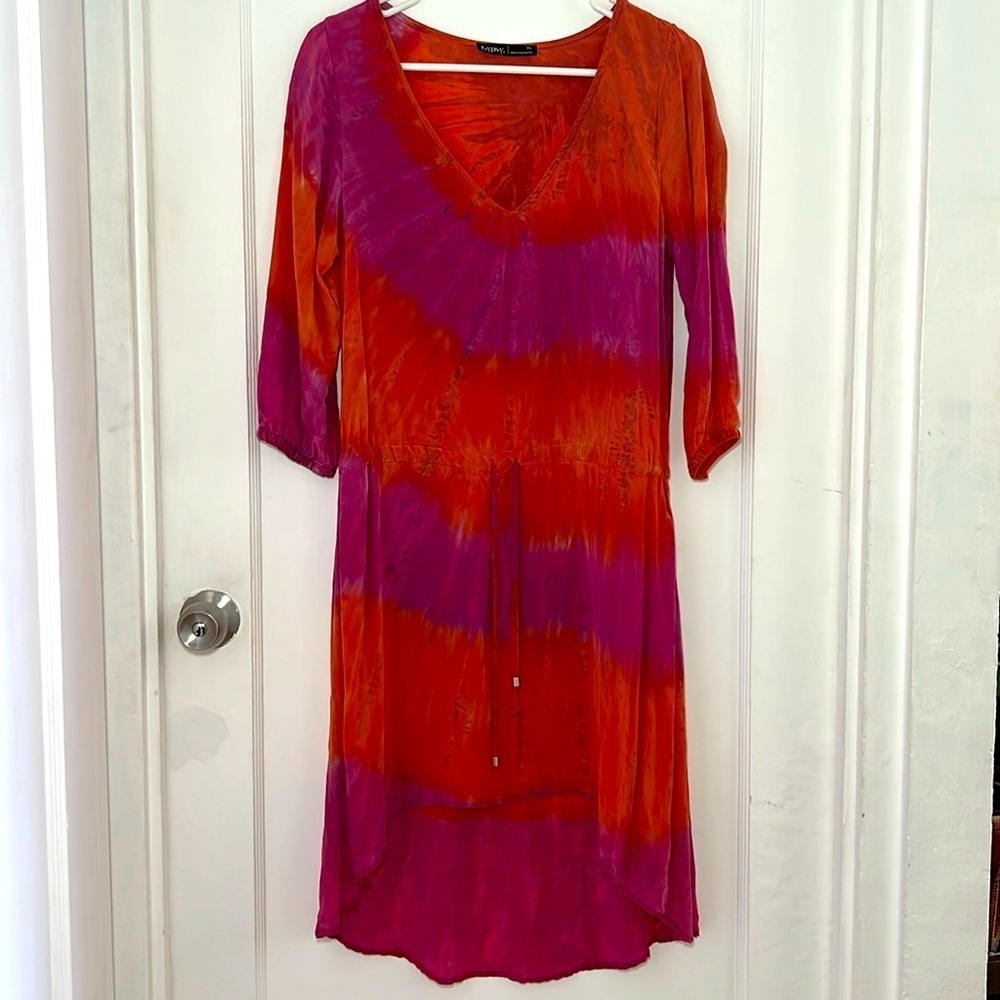 GYPYSY Made in Hollywood 100% silk dress.